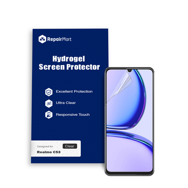 Realme C53 Compatible Premium Hydrogel Screen Protector With Full Coverage Ultra HD